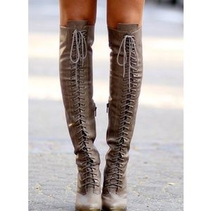 Free People Lace- Up Boots